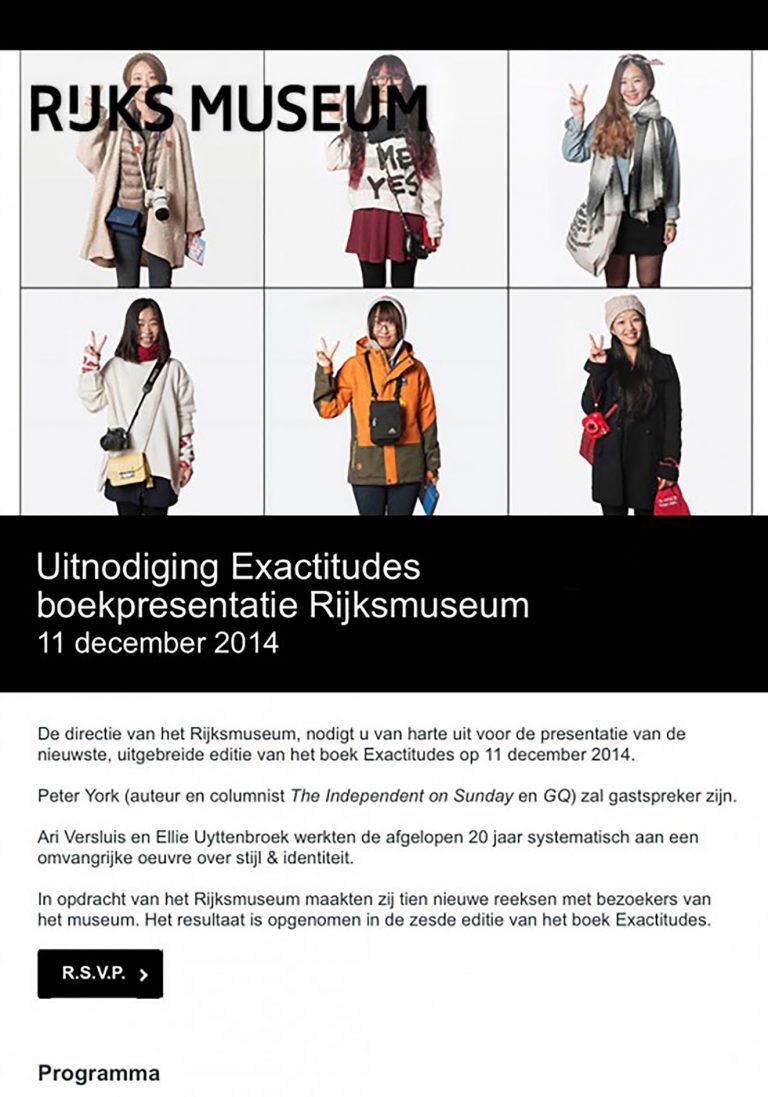 Booklaunch Exactitudes Rijksmuseum Edition